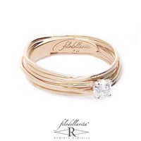 Anello Rubinia Donna in Oro Diamante 0.14 Ct AN102GB-14 - AN102GB-14
